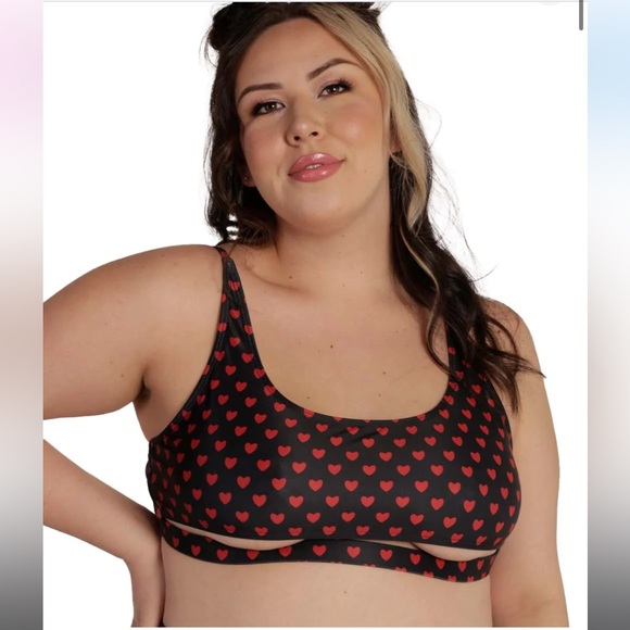 iHeartRaves Tops - IHeartRaves Paint It Red Underboob Top NWOT